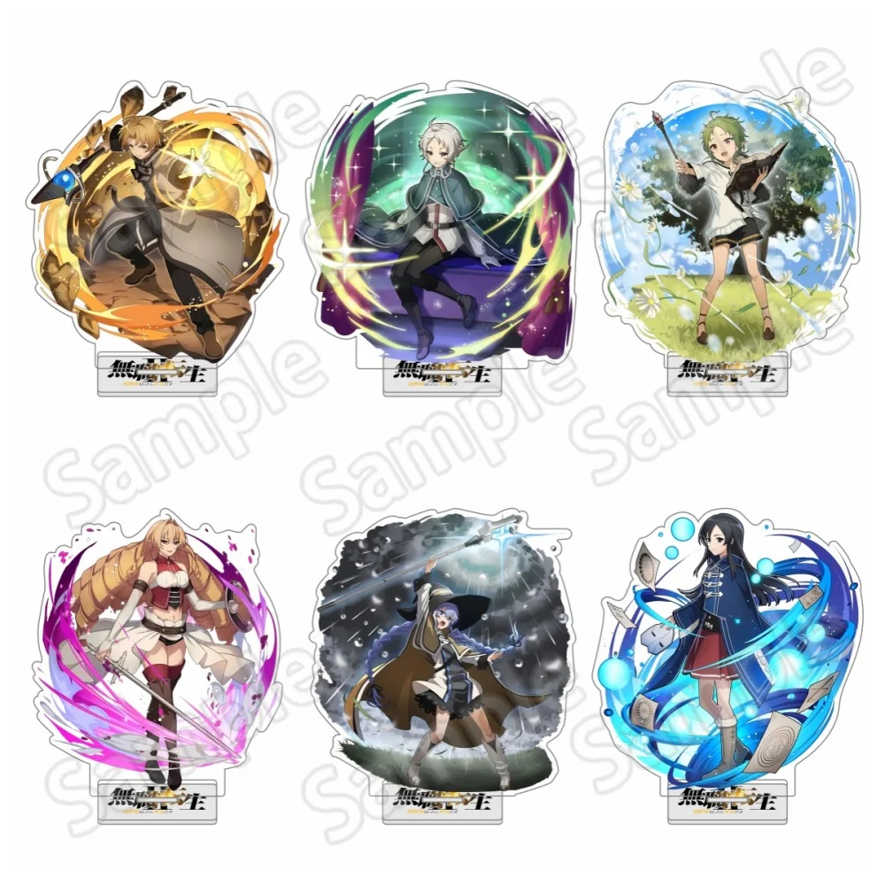 Mushoku Tensei Elinalise Dragonroad 15cm Acrylic Stand Keychain, Double-Sided Sandwich Printing, Desktop Ornament, Anime Merchan