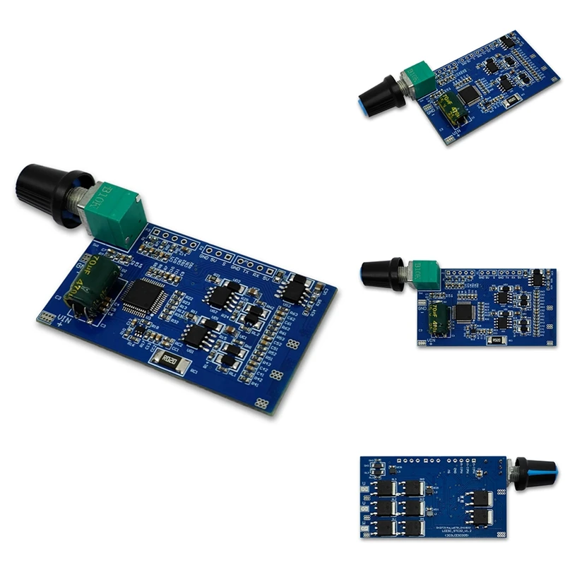 3 เฟสมอเตอร์ไร้แปรงถ่าน ESC Speed Controller โมดูล Potentiometer DC12-24V 10A STC32G สําหรับมอเตอร์