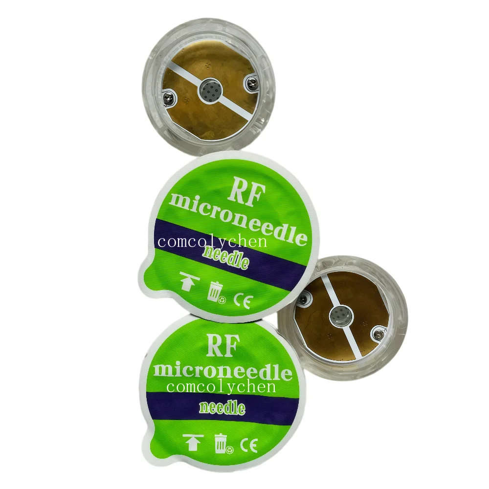 Izolowane kartridże do mikroigłowania RF, pozłacane, 10/25/64 piny, nano, do urządzeń RF z mikroigłami, materiały eksploatacyjne. (10pins) — Zdjęcie 2 z 2