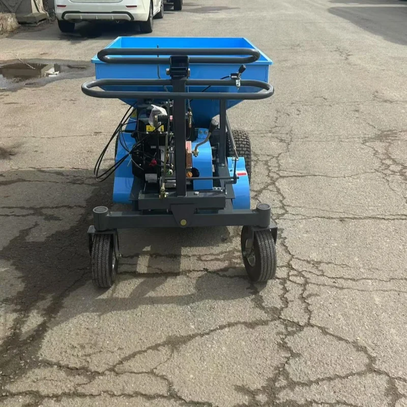 Spalmatore di sale per autostrada realizzato in Cina Spalmatore di mangime a doppio disco semovente per fattoria Spalmatore di fertilizzante semovente agricolo