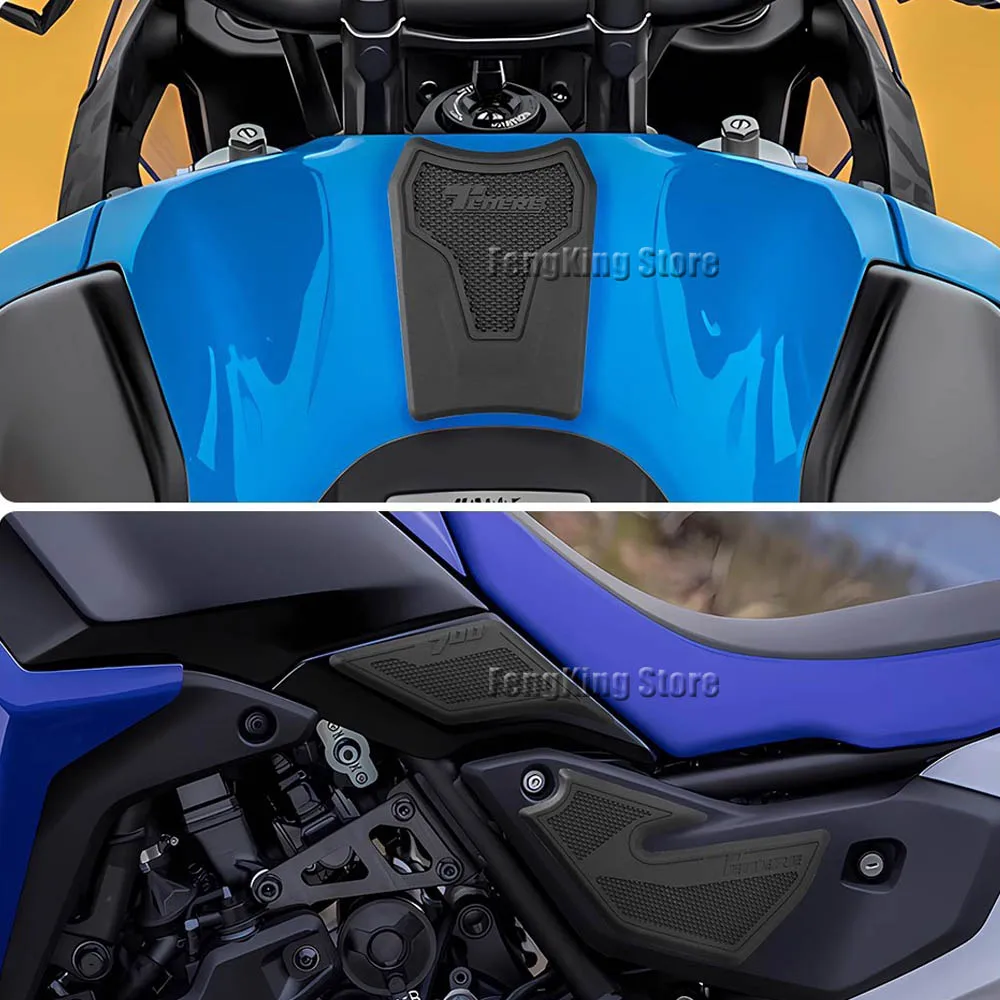 Aksesori Sepeda Motor, Bantalan Tangki Bahan Bakar, Penutup Pelindung, Bantalan Anti Selip Lutut, Stiker Karet untuk Yamaha TENERE 700 2025-
