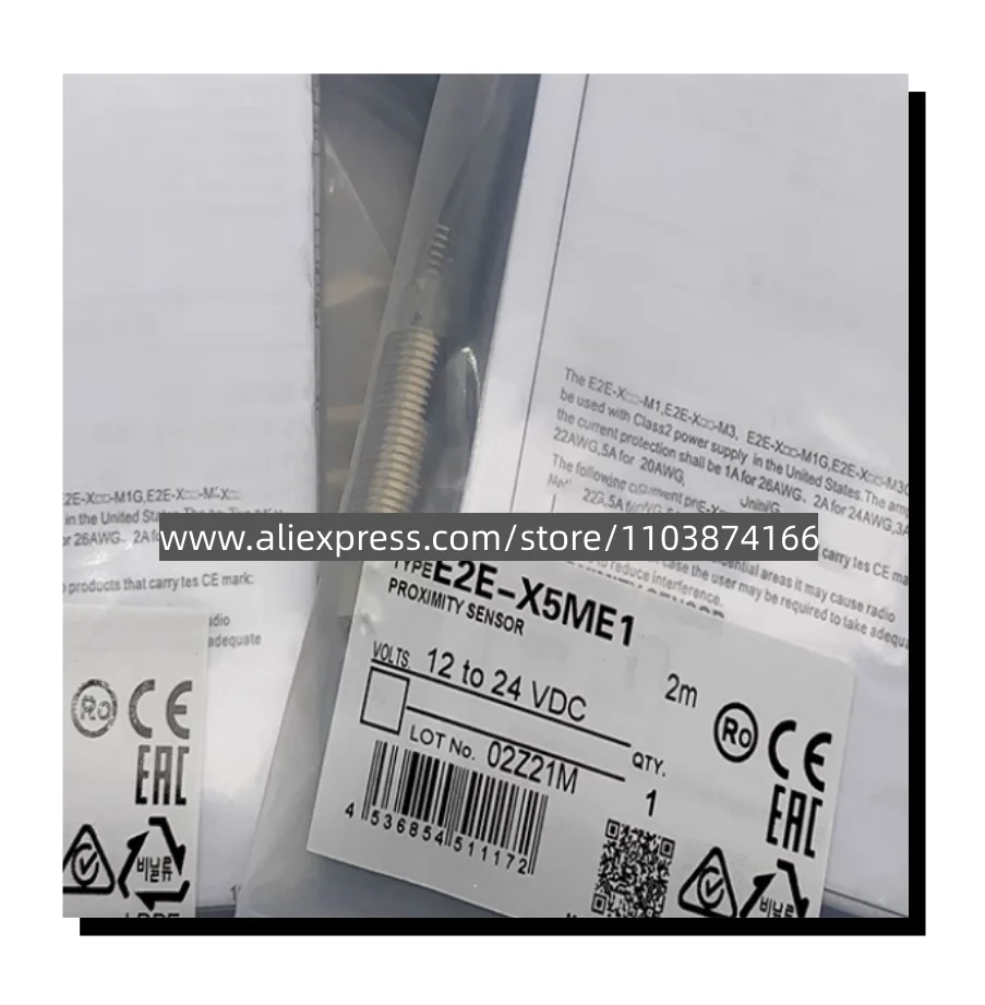 Novo interruptor de proximidade, e2E-X2F1-Z, E2E-X5MF1-Z, E2E-X18MF1, E2E-X5MF2, E2E-X18MF1-Z, E2E-X5MF2-Z, E2E-X5ME1, 3pcs