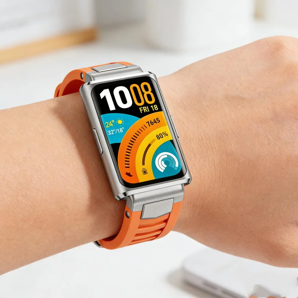 Business-Silikonarmband für Huawei Band 11/11 Pro Sport, Ersatzarmband für Huawei Band 11 Pro, Herren- und Damenarmband-Zubehör