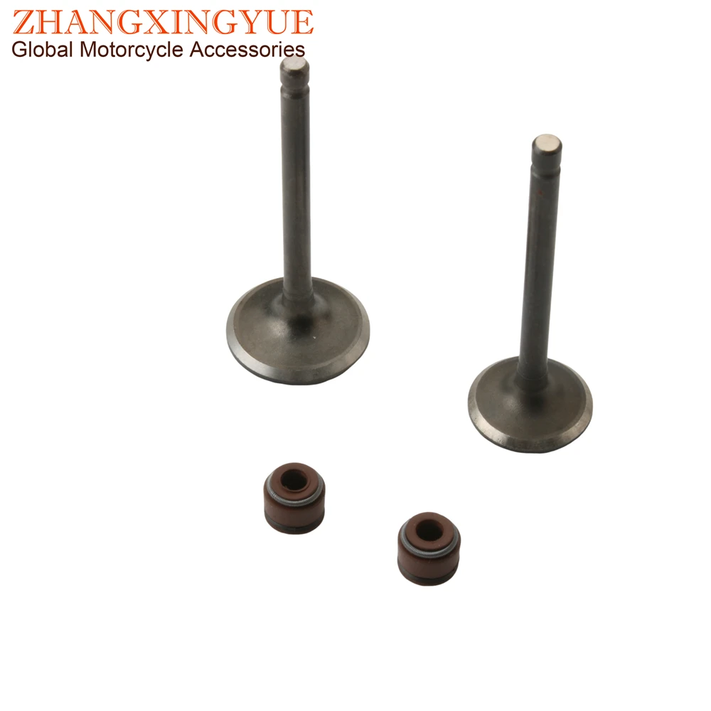 2PC YBR125 Intake And Exhaust Valves For Yamaha XT125R XT125X XT125 X R YBR 125 YB125SPD YBR125ED 5VL-E2121-00 5VL-E2111-00