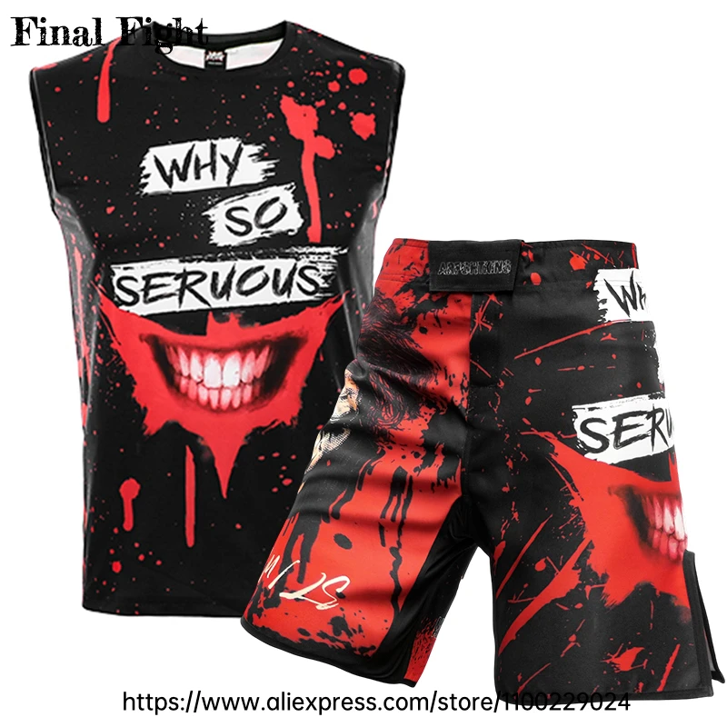 

Шорты для ММА, комплект рашгарда для мужчин и женщин, шорты для тайского бокса, рубашка, костюм, штаны для кикбоксинга, боевые искусства, джиу-джитсу, тренировочная форма