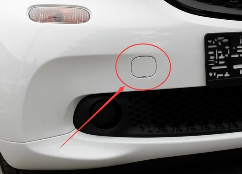 Car Front And Rear Bumper Trailer Hook Hole Plastic Cover For Smart 453 Fortwo Forfour Car Products Exterior Accessories