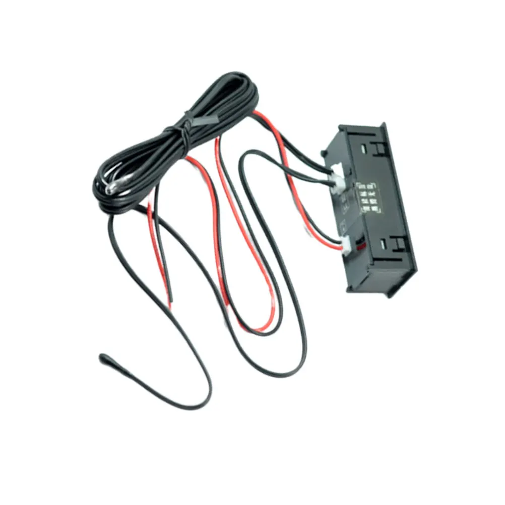 

Car Night Light Thermometer Digital Dual Display For Indoor Outdoor Vehicle Refrigerator Aquarium Temperature Sensor With Clock