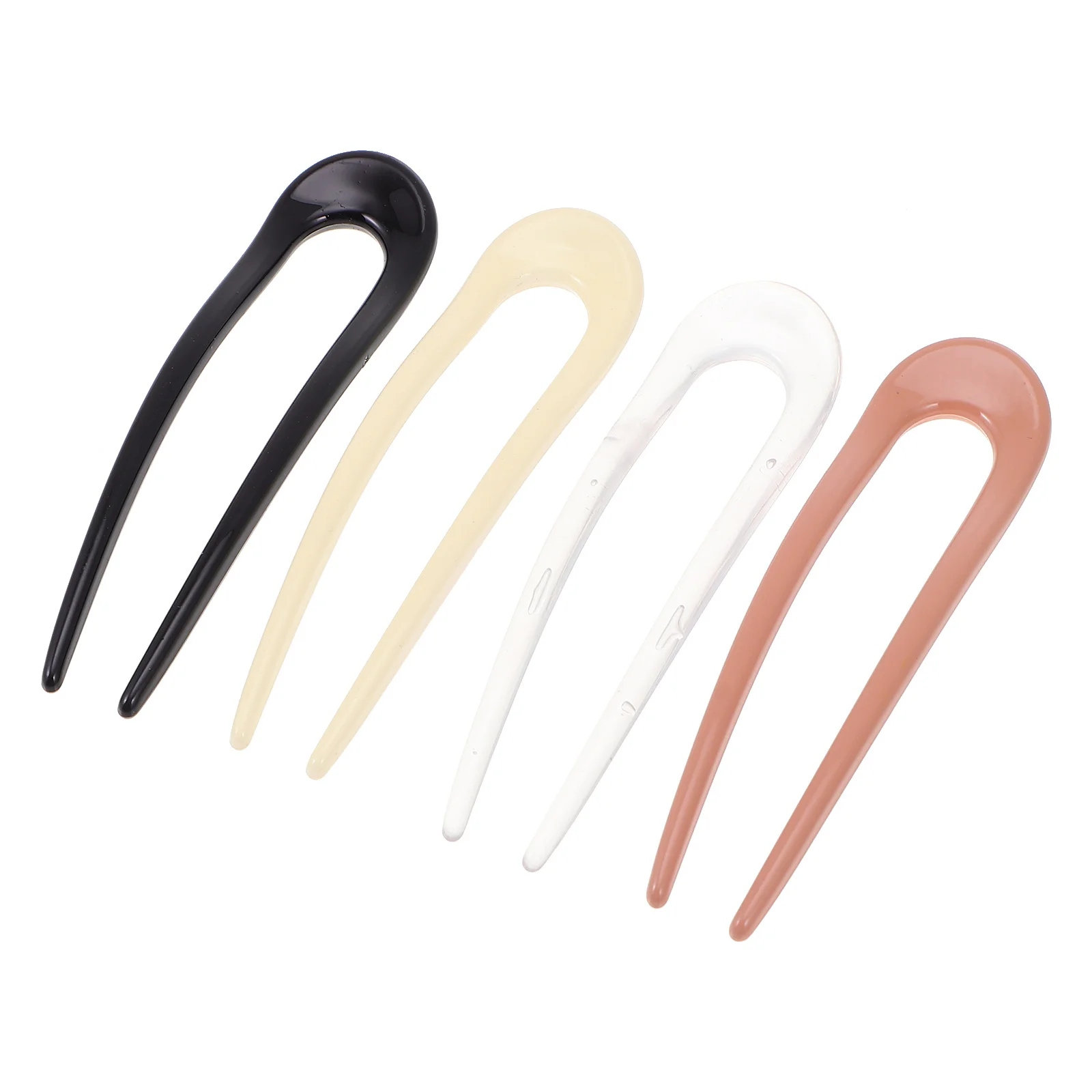 4 قطع من مشابك الشعر على شكل حرف U، مشابك سيدة ممتازة لعصي الشعر العصرية، ديكور غطاء الرأس الأنيق لقضاء عطلة السفر و #4