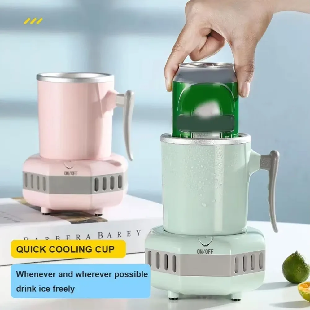 FirmHome StoreNew Quick Cooling Refrigeration Cup Home Office Portable Cooling Drinks Cola Beer Coffee Juice Water Mini Cooler M