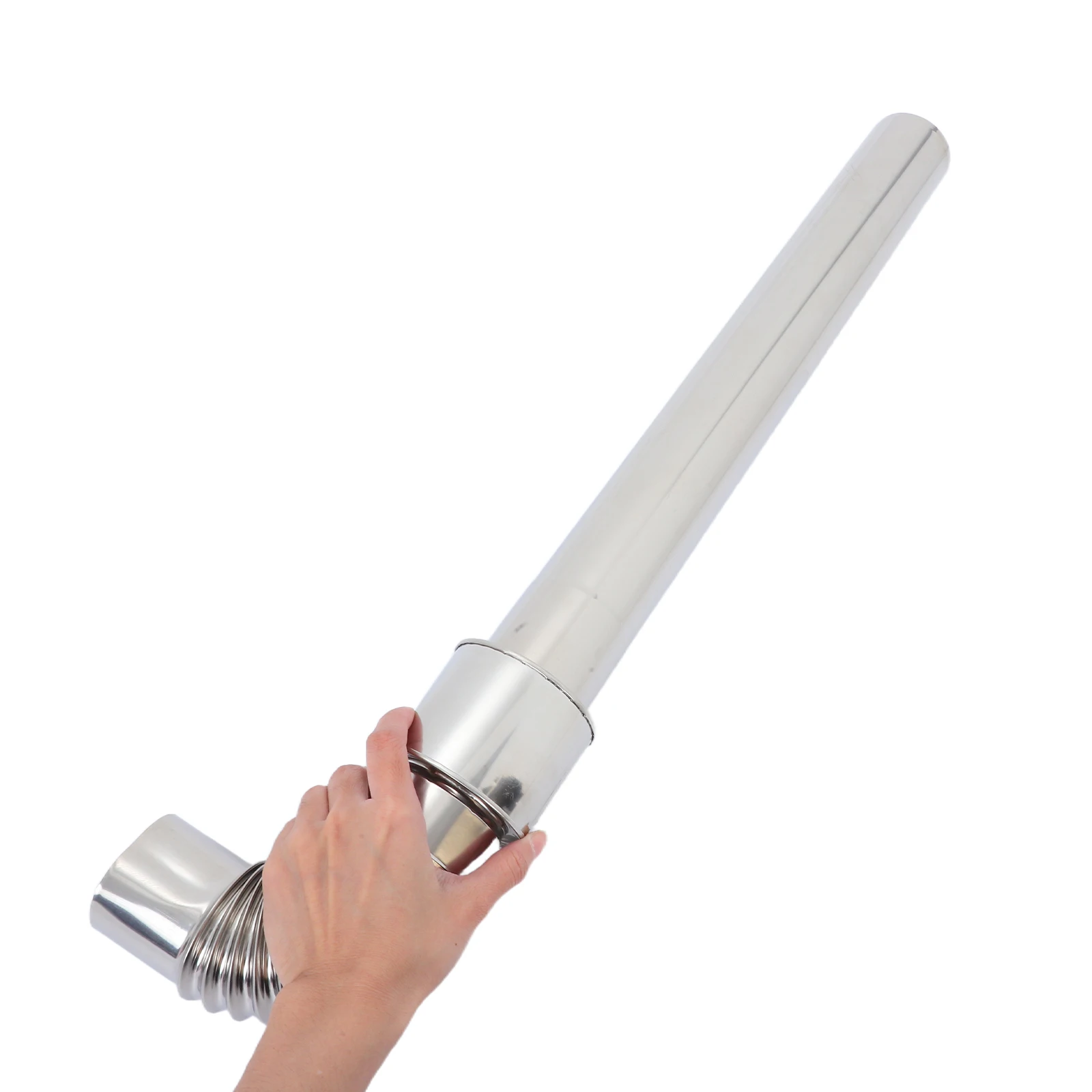 

1Set Stainless Steel Stove Pipe Thickened Straight Chimney Flue Pipe Elbow Connector for Fireplace Boiler Wood Stove Ventilation