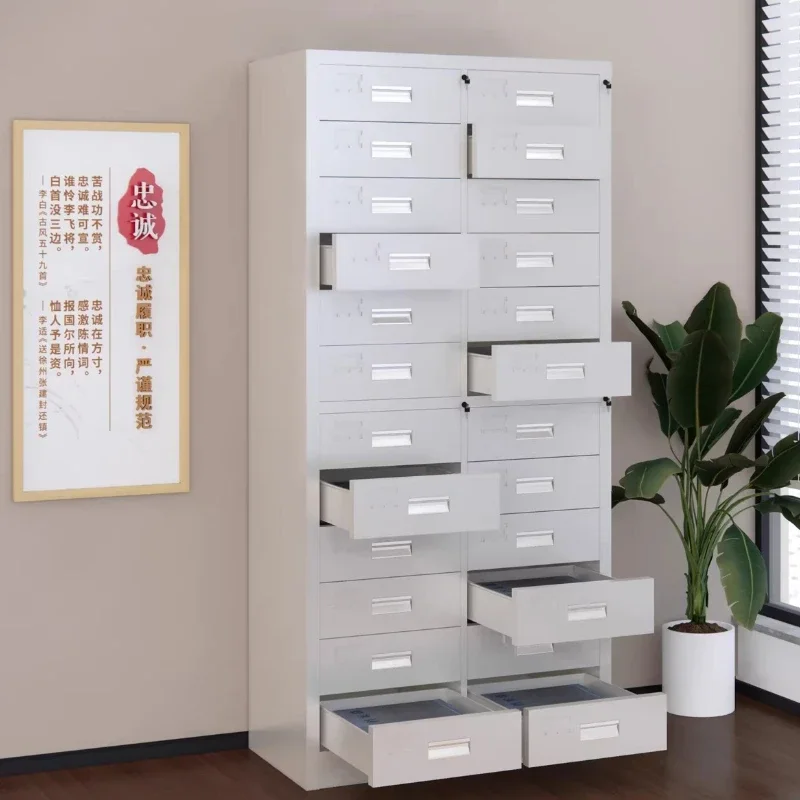 Steel Filing Cabinet Keys Classified Into Multiple Drawers Iron Sheet Screws Parts Organized Furniture Schraubkasten MH40GJG
