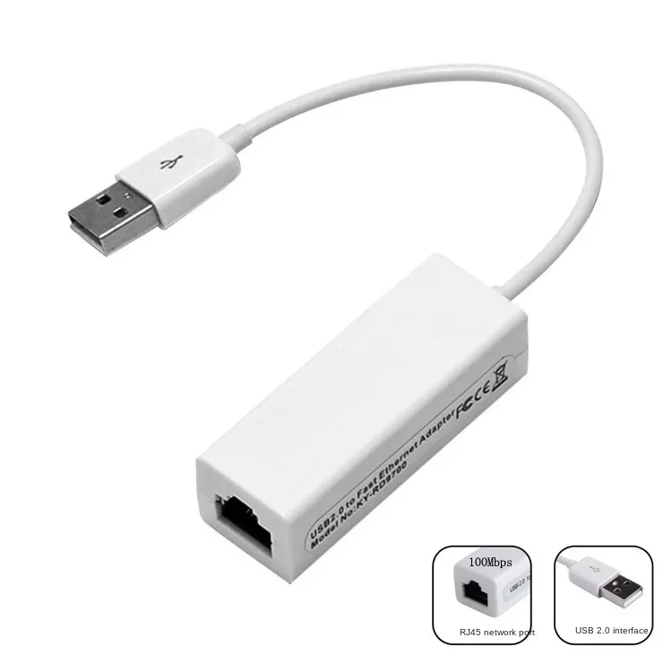 Ethernet-адаптер с USB 2,0 на RJ45, сетевые Lan-адаптеры 10/100 Мбит/с для Macbook Win7 VDX99