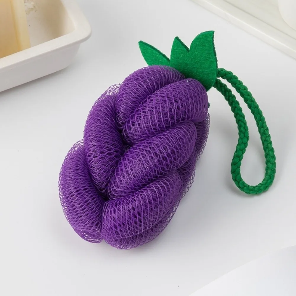 4 Piezas de Esponjas de Baño Suaves con Forma de Fruta, Esponjas Exfoliantes para Vegetales, Esponjas de Baño Creativas con Forma de Flor, Accesorios de Baño