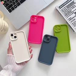 For OPPO A35 A15 A15S A53 A33 A32 A9 A5 A31 2020 A53S 4G F9 Pro A12E A3S Phone Case Dopamine Color Simple Silicone Case
