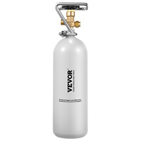 SucceBuy CO2 Tank CO2 Air Tank with Gray Spray Coating 4.41lbs New Alloy Steel Cylinder for Draft Beer Dispensing and Soda Maker