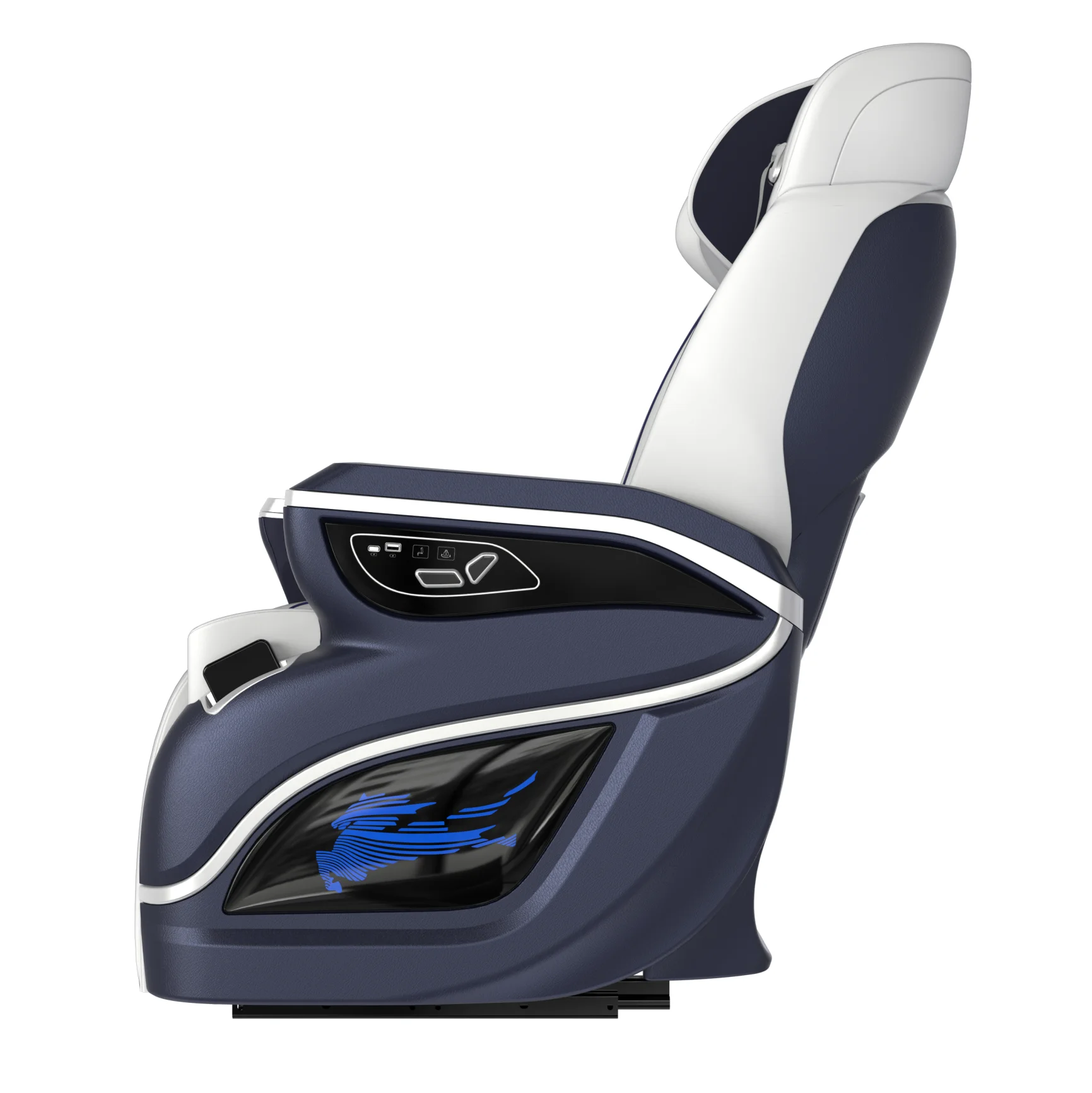 Universal Luxury Touch Control Electric Car Seat with Headrest Massage Wireless Charger PU Leather for Models