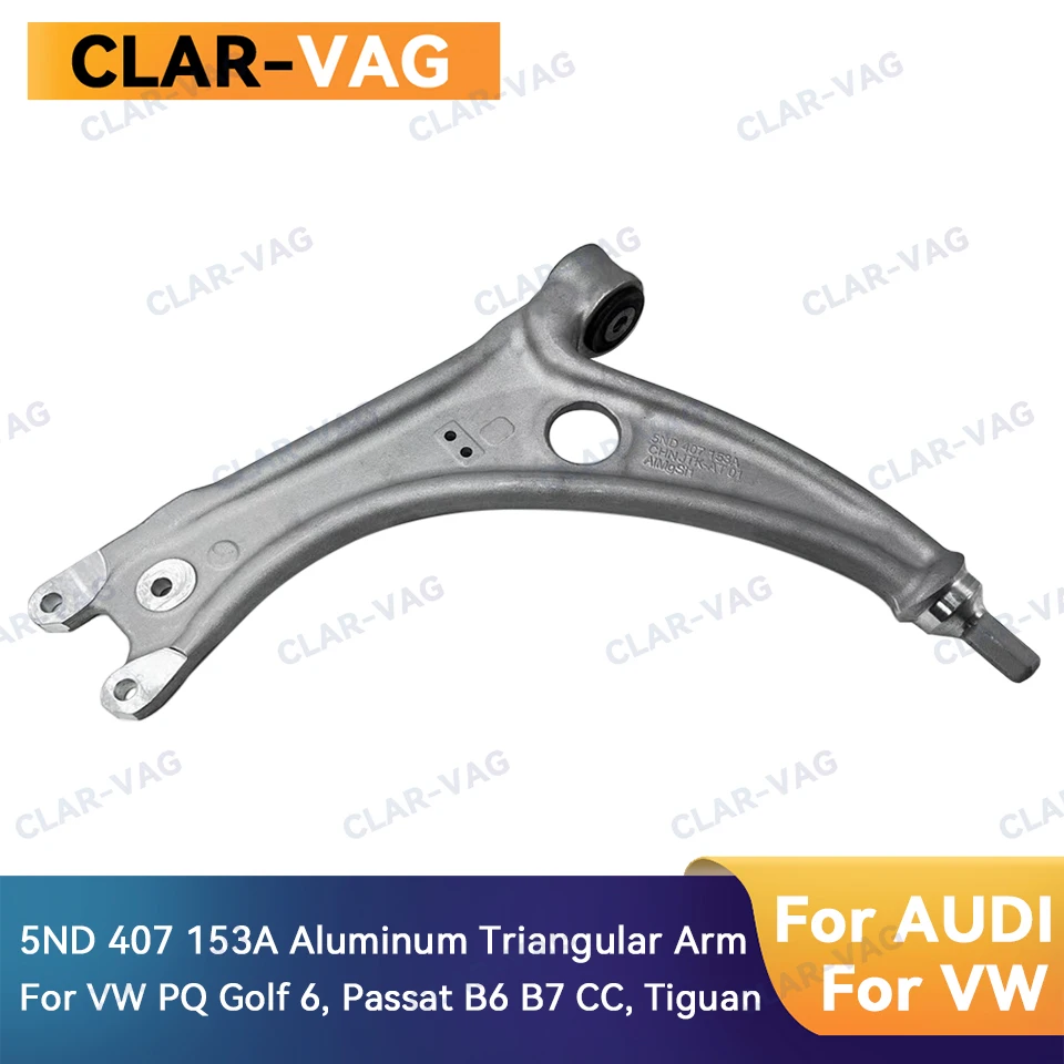 

5ND 407 153 A OEM Front Lower Control Arm Thrust Arm for VW PQ for Golf 6 Sagitar Magotan B6 B7 CC Tiguan Audi Q3 Charang