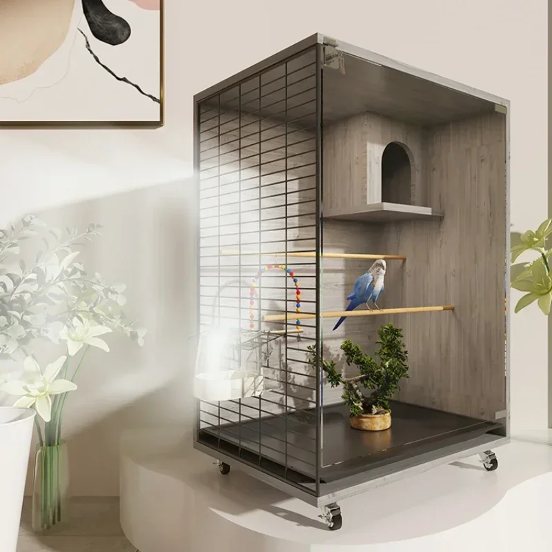 

Accessories Bird Cage Constant Temperature Hamster Luxury Parrot Cage Intelligent Modern Per Casinha De Passarinho Pet Supplies