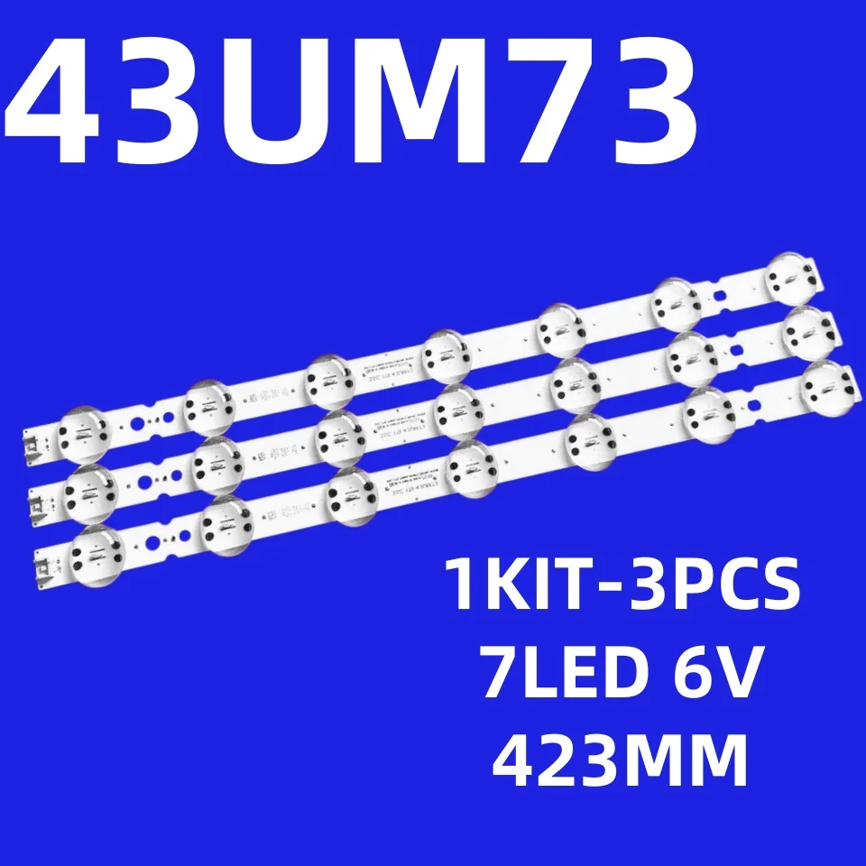 LED backlight strip for 43um7300psa SSC-Y19_trident_43UM73_REV00_181029