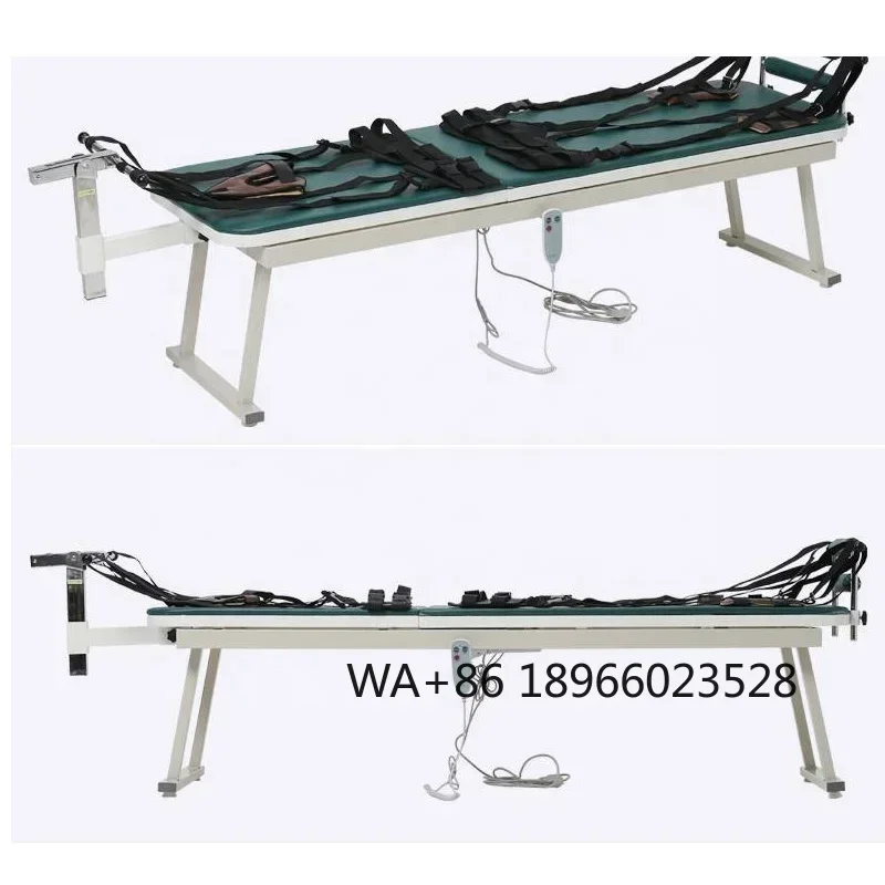 Newest design Electric Medical cervical and lumbar traction bed stretcher