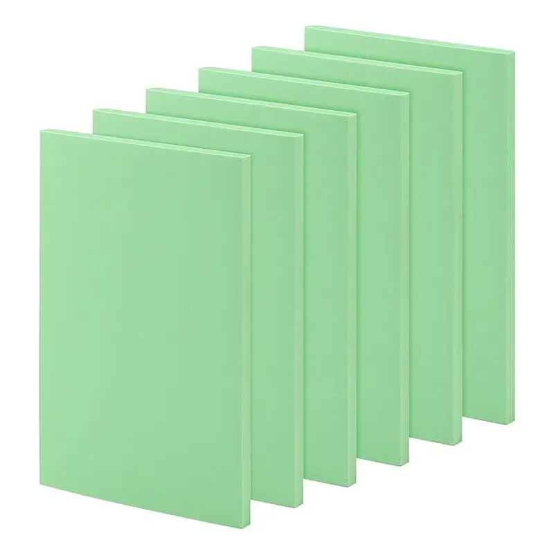

LIKE WISH 6 PCS 6 X 4 Inch Green Rubber Carving Blocks, 15X10cm Green Rubber Stamp Carving Blocks, Carved Rubber Bricks For Stam