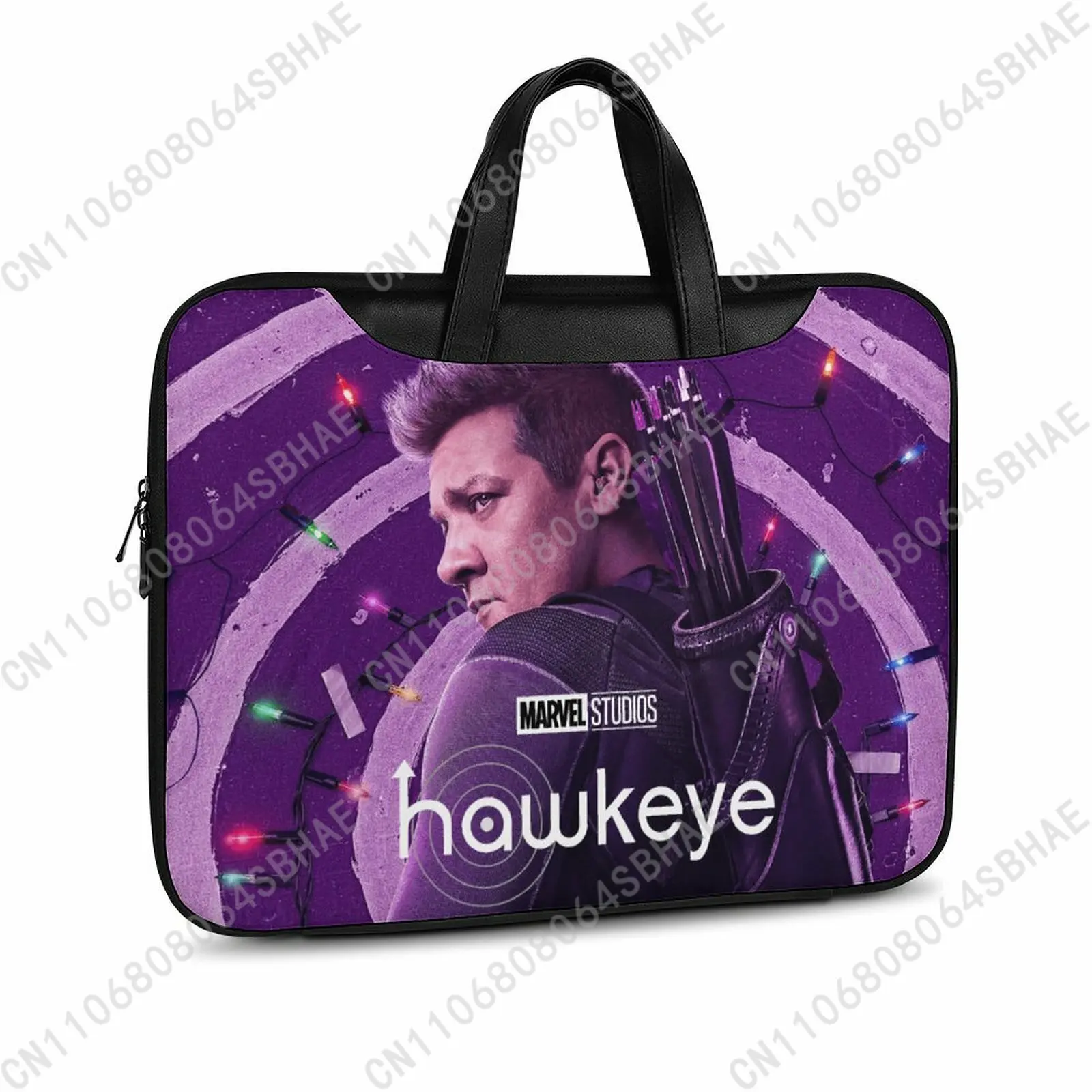

Marvel Hawkeye Custom Leather Briefcase Men Woman Laptop Bag Business Retro Genuine Leather Computer Cosplay