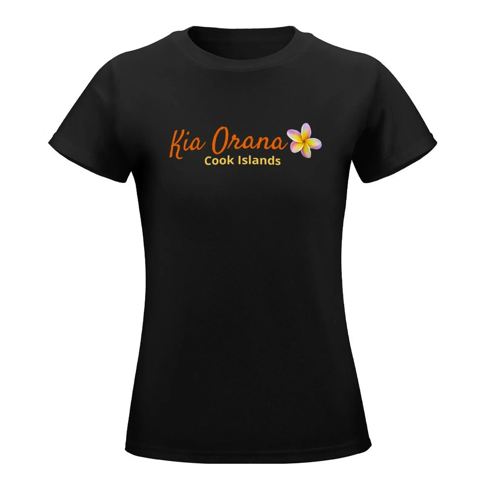 Kia Orana Frangipani Cook Islands T-Shirt anime clothes vintage clothes tops Women