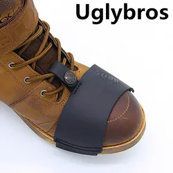Retro Genuine Leather Motorcycle Shifter Shoe Covers Motorcycle Shifter Pads Non-slip Shifter Shoe Cover Pads  Protective Shoes