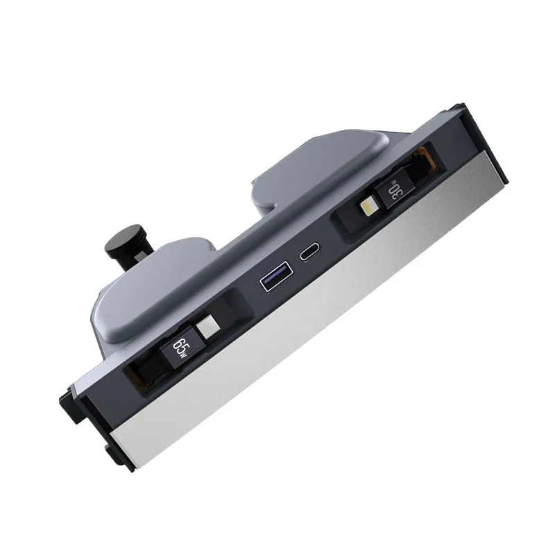 For Tesla Model Y Model 3 Refresh 65W 30W in-Car Charging Expansion Dock with USB Ports Docking Station