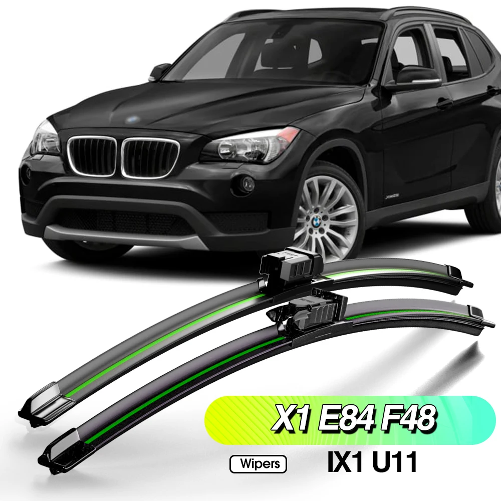 

For BMW X1 E84 F48 IX1 U11 2009-2024 2pcs Front Windshield Wiper Blades Windscreen Window Accessories 2012 2015 2018 2020 2023