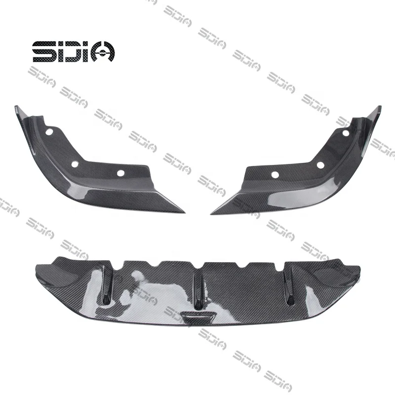 Factory Carbon Fiber Front Lip For Bmws G20 Car Bumper 3 Series 3 Pieces Takd Style