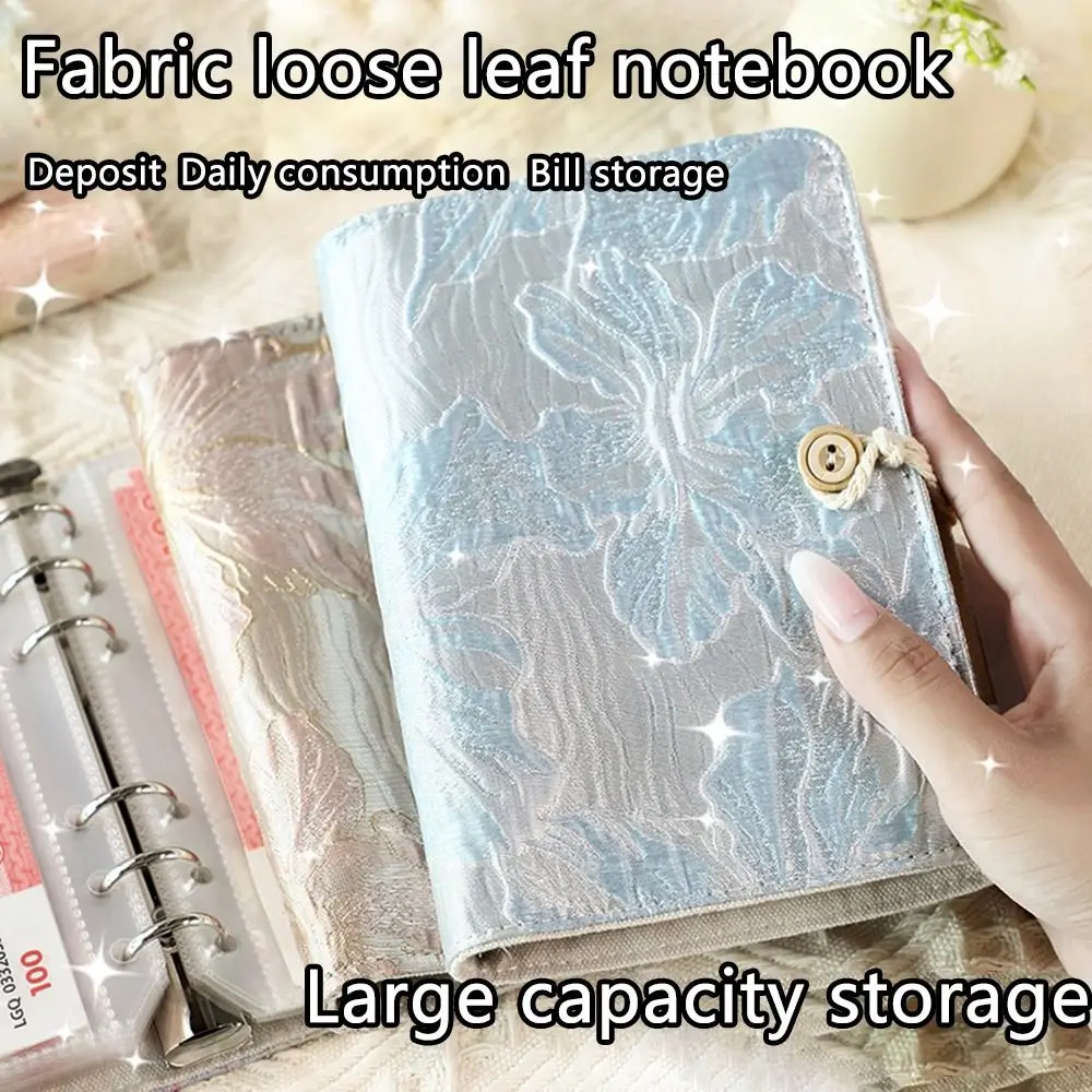 Save Money 100 Envelopes Money Saving Challeng Large Capacity Cloth Mini Binder Savings Challenge Flower Butterfly Reusable