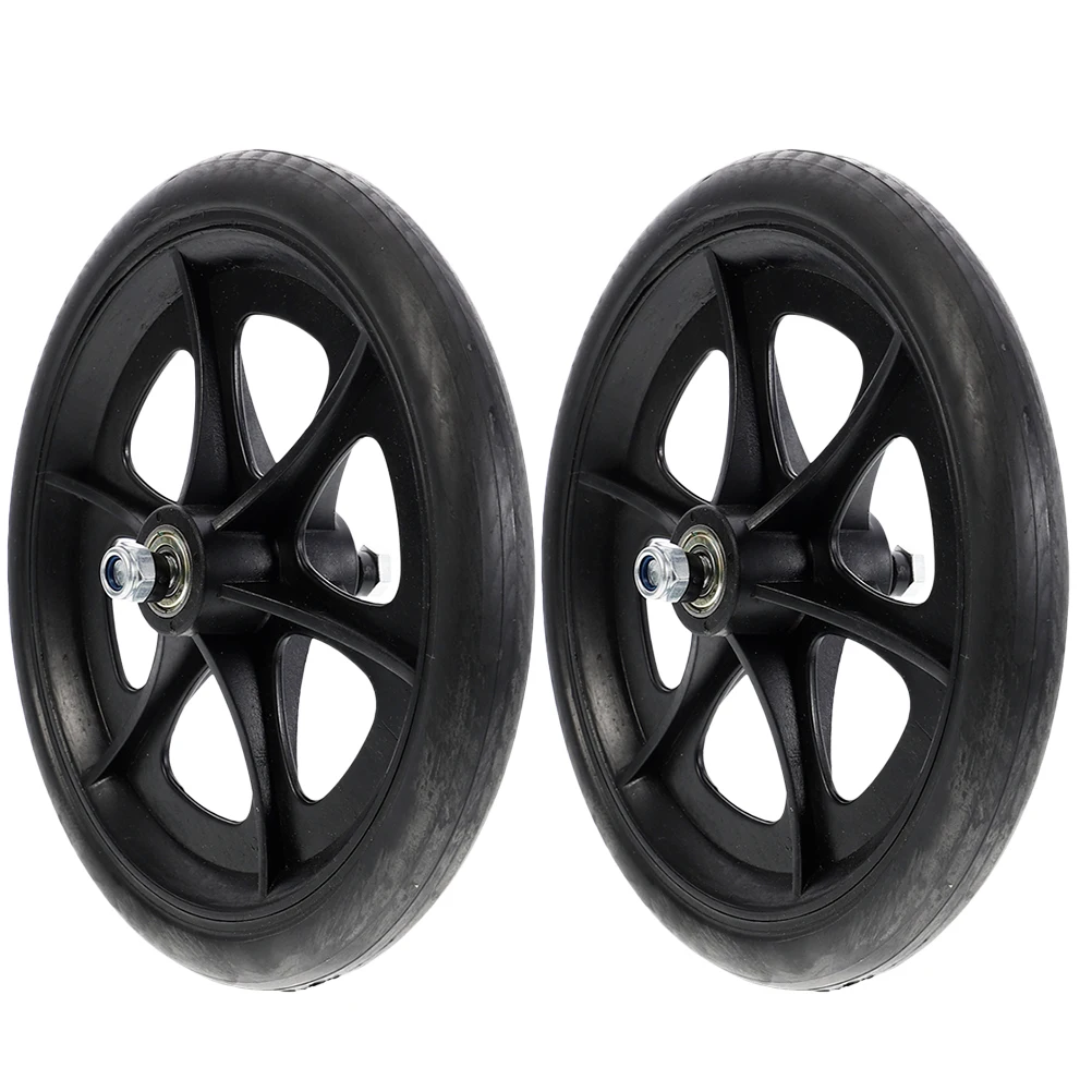 

2pcs 8 Inch Front Wheel Universal Replaceable Wheelchair Replacement Wheels Heavy Duty Durable Smooth Rolling Accessory For