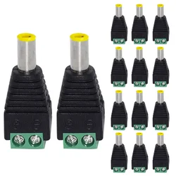 5/20/100PCS DC Power Plug Connector 2.1mm x 5.5mm 5.5*2.1mm (Screw Fastening Type) Needn't Welding DC Plug Adapter