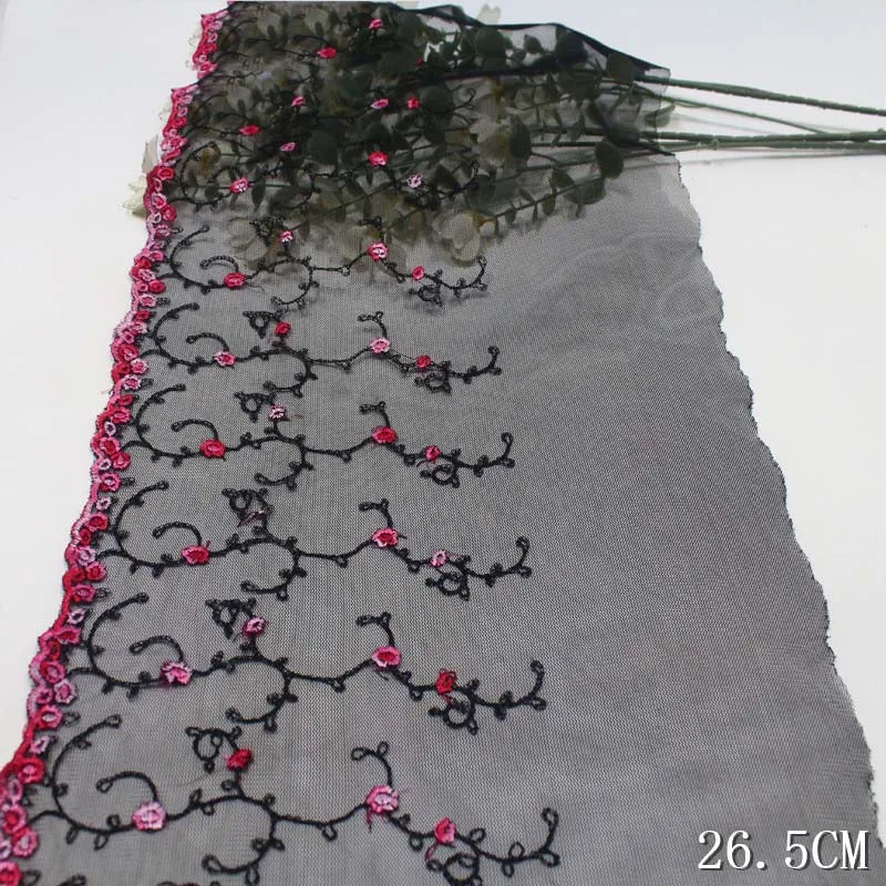 35yards-noir-maille-tulle-brode-dentelle-garniture-jupe-ourlet-sous-vetements-couture-artisanat-bricolage-vetements-tissu-robe-dentelle-lingerie