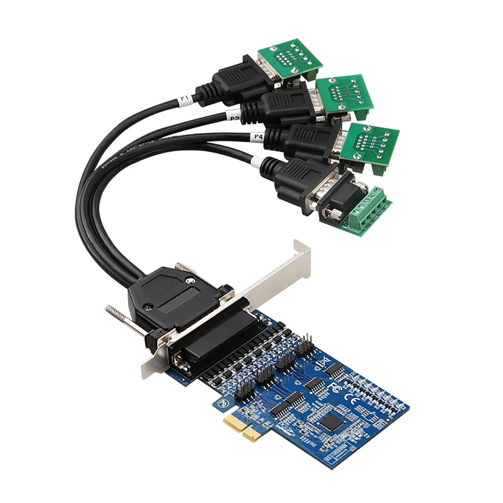 Imagem -03 - Placa de e s Industrial Pci Express Multi Serial Pcie x1 ou Portas Alta Velocidade Rs422 Rs485