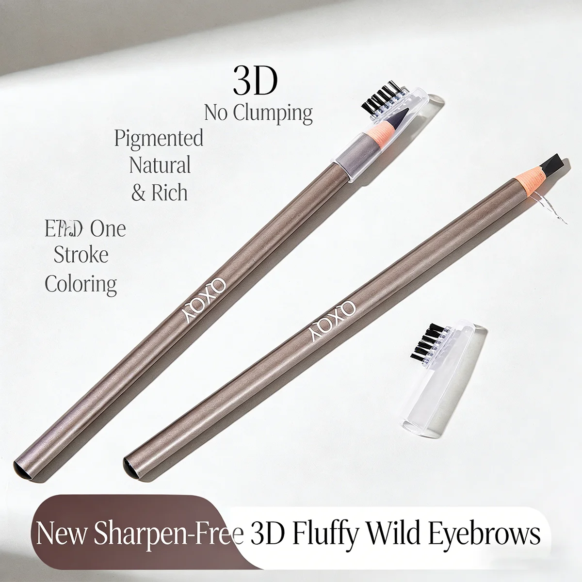 QXQY 아이브로우 펜슬 방수 아이브로우 강화제 오래 지속되는 눈썹 화장품 전문가용 메이크업 브로우 리프트 페더 ﻿