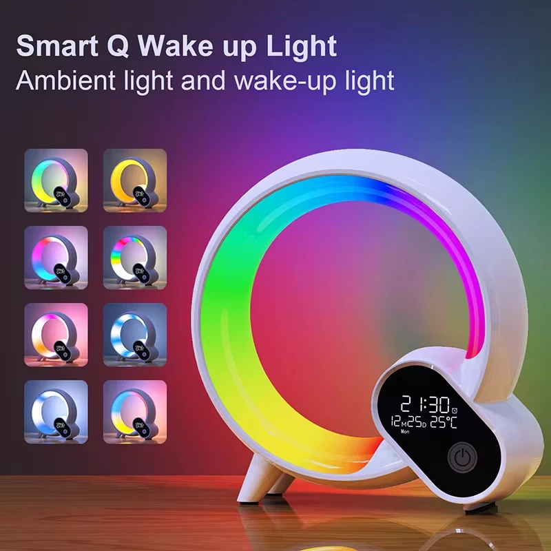 2024 New Smart Bluetooth Desktop Atmosphere Light 14 Lights Settings Can Be Changed According to Sound Lights Home Wake-up Light