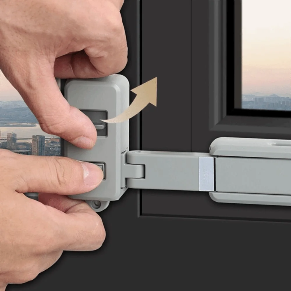 Plastic Kid Safety Lock Adjustable Easy Install Window Limiter Anti-Falling Wind Brace Window Stoppe Parenting Essentials