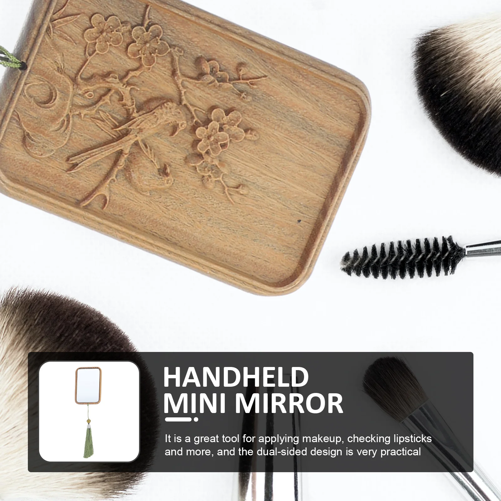 

Mirror Travel Handheld Pocket Outdoor Mini Decorative Small Mirrors Portable Makeup Compact