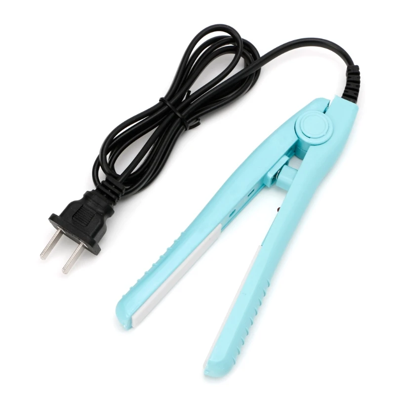 NUEVO Hot Mini Portable Negro Azul Cerámica Plancha Rizador