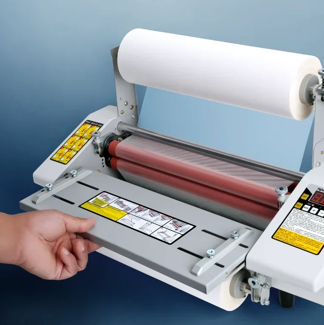 A2+/44cm i9460T Hot Roll Laminating Machine Multi-function Laminator,High-end Speed Regulation Laminating Film Laminator w