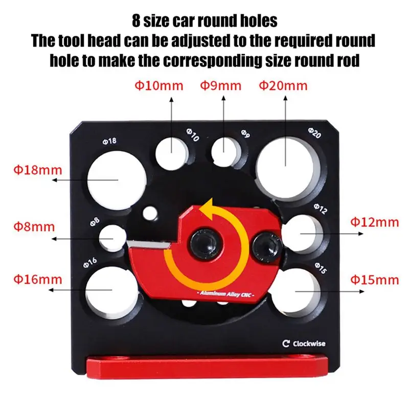 M12K-2X Adjustable Dowel Maker Jig 8Mm-20Mm With Carbide Blades Woodworking Electric Drill Milling Dowel Auxiliary Tool