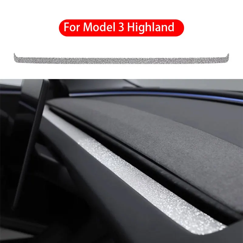 For TESLA NEW Model 3 Highland 2023 - UP Dashboard Air Vent Outlet Frame Trim Sticker Air Vent Outlet Frame Trim Sticker