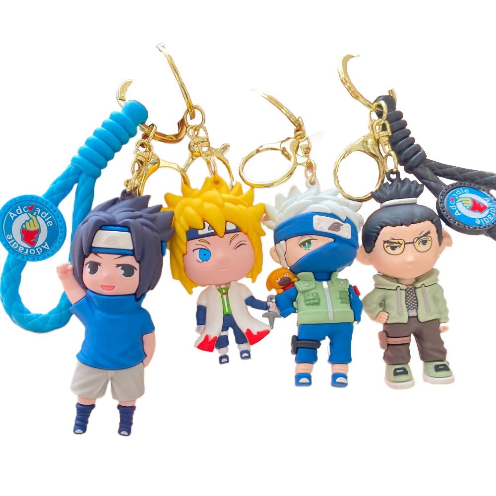 

NEW Anime Peripherals NARUTO Doll Key Chain Naruto Kakashi Uchiha Itachi Car Keychain Decorative Bag Pendant Jewelry Fan Gifts