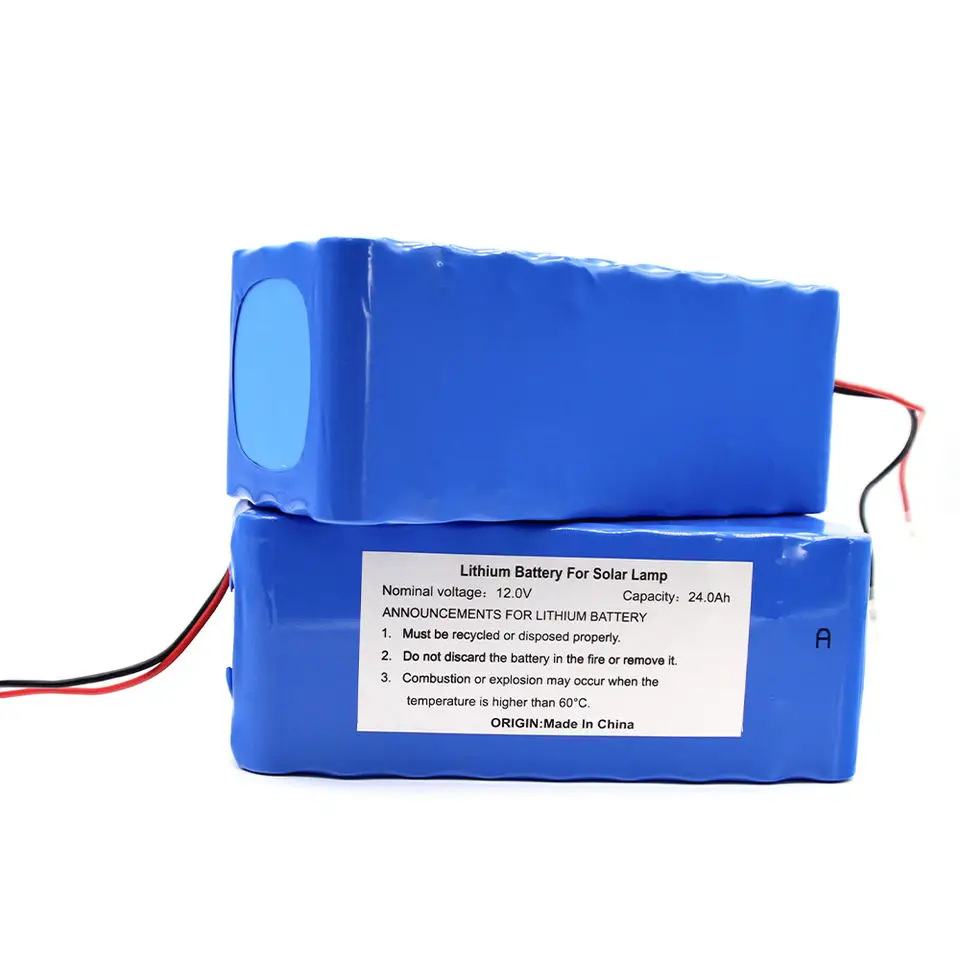 

12v 24ah Lithium-ion Battery Lithium 18650 Pack For outdoor Solar Power System/led Panel Lights