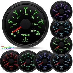 7Color Backlight Waterproof  Water Temperature 52MM + Car Water Temperature Sensor for Car Boat  Motorcycle Racing Auto Parts