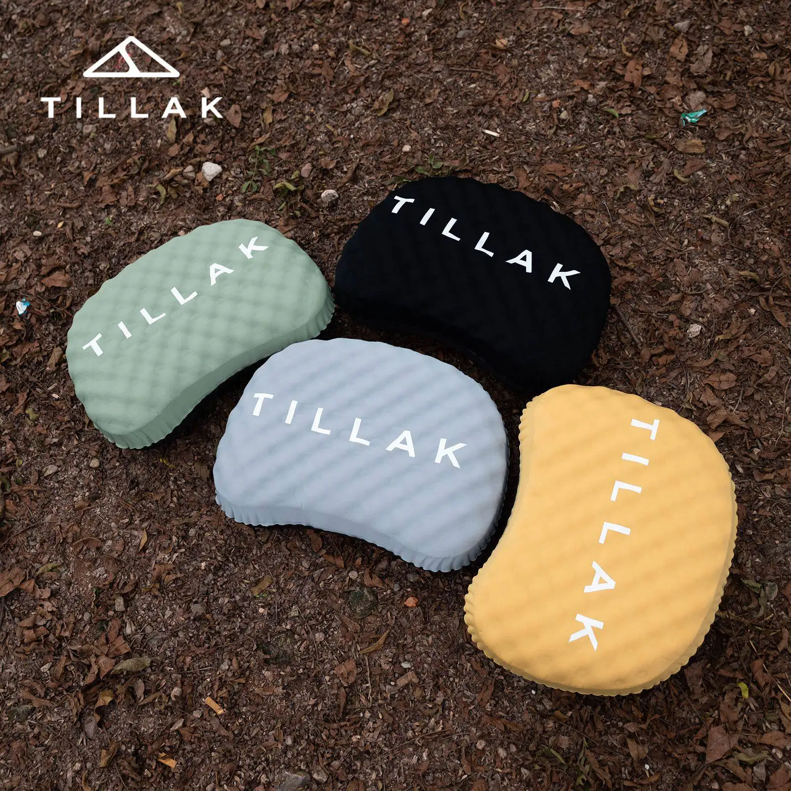 Tillak Cold Lightweight Inflatable Pillow, Outdoor Camping Hiking Lunch Break Neck Pillow Waist Rest Ultra Light