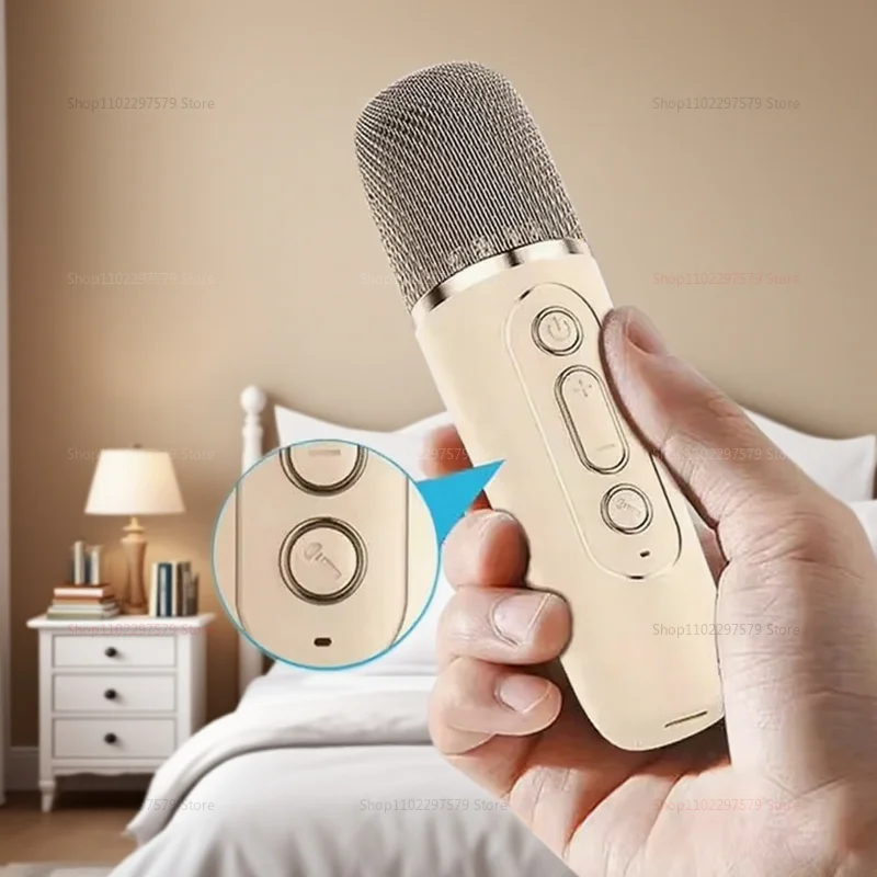 2025 جديد K12 سماعة لاسلكية تعمل بالبلوتوث ميكروفون الكاريوكي مع المدمج في الصوت للأطفال الأسرة المنزل KTV الغناء مضخم صوت هدية