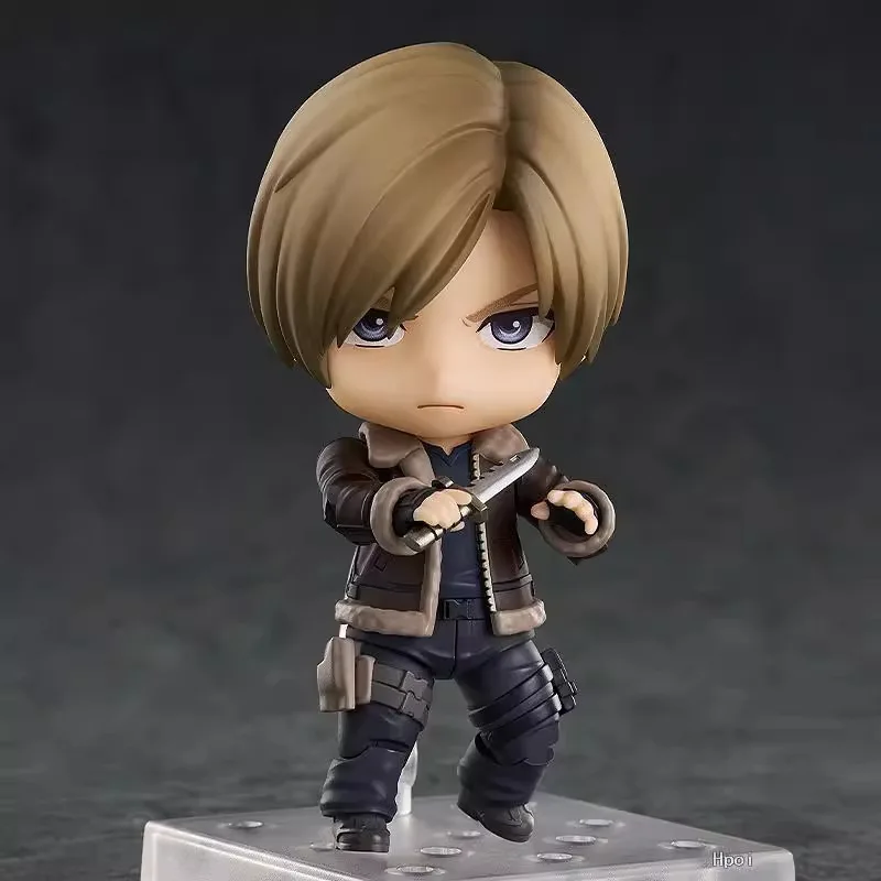 Hot Selling Nendoroid 2337 Resident Evil 4 Remake Leon Scott Kennedy Boxed Collectible Figure Model Toy Office Desktop Ornaments